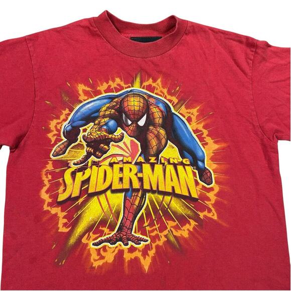 Spider-Man 3 Movie Promo Blast Graphic Red T-shirt - Picture 2 of 3